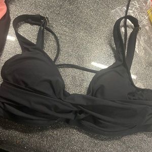 Black swim top